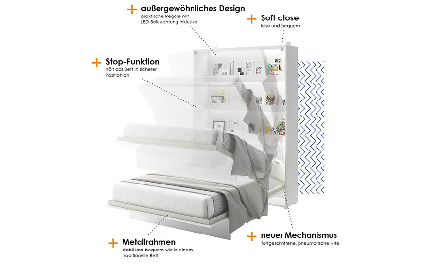 Wandklappbett Bed-Concept